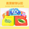 Sunshine Baby Baby Enlightenment Cognitive Book Picture Book Little Car Fan Early Education Flip Card Fruit 0-3 Years Old Infant Cognitive Card See Pictures and Recognize Objects Thickened Board Book Children Cannot Tear Flip Book