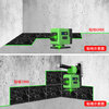 Guangfan mini level twelve-line green light wall-mounted floor meter high-precision strong light thin-line laser blue light simple with super bright mini imported green light 8 lines (no base_no wall rack_single