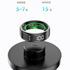 HKMW2025 new smart ring multifunctional heart rate blood oxygen sleep health monitoring multi-sport mode recording step counting running smart ring R11C gold video e-book with charging compartment No. 11 (finger circumference 65.4mm)