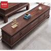 Jiang Yumuge Chinese solid wood sofa fully assembled full mortise and tenon sofa Ruyi large and small winter and summer dual-use living room carved new sofa 1+1+3+coffee table+square table*2+TV cabinet