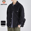 Paul Frank Jacket Men's Autumn Korean Style Trendy Denim Jacket Men's Casual Jacket Men's Work Jacket Black XL