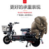 The most heavy-duty electric motorcycle 60V72V battery car long-distance running king takeaway cargo delivery Hercules Roadmaster Xiaopo Road - Deluxe Edition 1500W (tablet) 72V35A lead-acid black gold battery