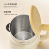 Joyoung hot water kettle electric kettle, double-layer kettle body 316L stainless steel, one-piece seamless liner, 1.5L household 0-glue electric kettle K15FD-W115