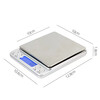 High-precision electronic scale, accurate kitchen scale, small gram scale, household 0.01g baking scale, gram scale, food scale, gold jewelry scale, traditional Chinese medicine tea scale, pharmacy special scale, three-use model 3000g/0.1g + free double tray + waterproof sticker