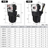 Yue Changsheng right angle speed regulating motor 220v AC adjustable speed 25 40 60 90-400W gear reduction gear box 1 to 30K (0-45 turns one minute Zhongshi + speed regulator 90 type 90W