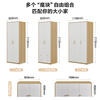Quanyou Home Wardrobe Modern Nordic Style Two-Door Wardrobe Bedroom Storage Furniture Flat Door Wardrobe