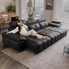 Aiyoushang Intelligent Voice Version Zero Wall Electric Function Sofa Leather Living Room Straight Row Lawrence Sofa Bed Telescopic 2.36 Meters Double Electric Position Contact Surface 2.8mm Thickened Calf Leather