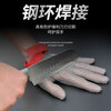 ZH anti-cutting gloves steel ring gloves anti-cutting iron gloves wear-resistant slaughtering cutting bed stainless steel metal gloves 316L l