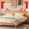 HALF HOUSE new solid wood bed Qianxun Bed 180*200cm Nordic log style master bedroom king bed