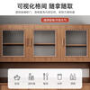 Wen Yijia customized sideboard wine cabinet modern simple high cabinet household small apartment storage cabinet living room wall cabinet kitchen tea large shirt walnut 100*34*182cm new model launched
