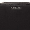 Calvin Klein Jingdong Outlet CK women's bag brand logo zipper closure women's wallet card bag clutch black K60K611937 black