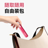 Yang Elf Folding Toothbrush Soft-bristled Travel Portable Adult Ladies Travel Home Wash Mini Toothbrush-Rose Red