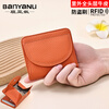 Banyano Genuine Leather First Layer Cowhide Short Wallet Women's Fashion Trend Compact Inside and Outside Cowhide Leather Wallet Men's Small Coin Purse Women Gray (First Layer Cowhide Inside and Outside - Anti-Theft Brush)