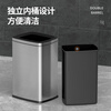 Jinke stainless steel lidless direct-throw garbage classification trash can large commercial trash can sanitation outdoor outdoor shopping mall property hotel lobby office building corridor 50L double classification without lid (25L+25L)