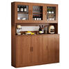 Wen Yijia customized sideboard wine cabinet modern simple high cabinet household small apartment storage cabinet living room wall cabinet kitchen tea large shirt walnut 100*34*182cm new model launched