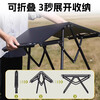 Shu Yiran folding table outdoor camping portable dining table night market stall small table multi-functional tactical picnic small tea table black with storage bag - single table extended version