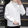 Playboy (PLAYBOY) jacket men's coat men's autumn and winter assault sports high-end casual hooded clothes