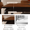 Desenmuyu Government subsidized medieval style slate dining table for small apartment living room dining table and chair set for home dining table Medieval black/antibacterial North American black walnut slate-soft-packed Ganoderma lucidum chair 1.4m One table and four chairs All solid wood frame