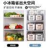 Mangong German quality drain basket with lid refrigerator storage box crisper drawer compartment vegetable and fruit refrigerator transparent brown medium size 1.8L large capacity