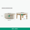 Quanyou Home Cream Style TV Cabinet Coffee Table Combination Cabinet Furniture Living Room Storage Small Cabinet High and Low Coffee Table Combination High Coffee Table + Short Coffee Table - Appointment Split Design + Large Capacity Drawer + Wide Countertop