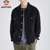 Paul Frank Jacket Men's Autumn Korean Style Trendy Denim Jacket Men's Casual Jacket Men's Work Jacket Black XL