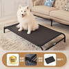Halton Dog Bed, Camping Bed, Dog House, Universal for All Seasons, Pet Off-the-Ground Dog Bed, Iron Frame, Small, Medium and Large Dog Mesh Dog Mat, Pet Camping Bed, Thickened, Durable, Comfortable and Breathable, Medium Size - 93*56*15, Bearing 50-120 catties, Shipped nearby - Same Day Delivery - Three Year Warranty