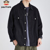 Paul Frank Jacket Men's Autumn Korean Style Trendy Denim Jacket Men's Casual Jacket Men's Work Jacket Black XL