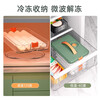 PISSA2024 dumpling wonton box household food-grade kitchen refrigerator storage box fresh-keeping quick-freezing artifact green two-layer portable can hold 160 dumplings default