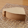 NITORI Yideli Home Furnishing Log Pulp Portable Drip Hand-brewed Coffee Powder Filter Paper Conical Trapezoid Trapezoid Wood Color 100 Sheets
