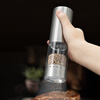 CLITON Electric Pepper Grinder Household External Adjustment Sichuan Pepper Sea Salt Electric Grinder Kitchen Pepper Grinding Bottle Jar Stainless Steel Rechargeable Model - External Adjustment + Speed Adjustment