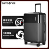 Samsonite luggage trolley case, lightweight universal wheel hard case, fashionable suitcase for men and women\DK7*63001 DK7-Black|Matte matte surface 20 inches|2.78kg|Capacity 36L|No side handles