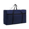 Fanque portable moving bag extra large capacity thickened Oxford cloth luggage packing bag large quilt storage bag waterproof large size 80L reinforced 70*25*46cm blue