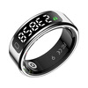 Black technology smart ring ring recitation counter health monitoring heart rate blood oxygen brush video novel page turning step counting hidden counter portable black comes with charging case first-issue fingerprint confirmation 10# finger circumference 59.6-62.1mm first-issue fingerprint