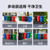 Huixiang Jingdong Industrial's own brand 240L plastic trash can thickened with lid green sanitation property outdoor commercial waste classification C050101-404G