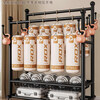 Shunyou bold 32 tube double rod coat rack bedroom floor-standing indoor clothes drying rack removable 150 black SY-445