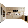 Huili Dejin Kaiyue cream style French cabinets retro light luxury cabinets overall home kitchen U-shaped whole house customization deposit 1 meter