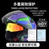 RSV motorcycle helmet 3c certified four-season universal motorcycle half helmet winter double mirror windshield electric vehicle Bluetooth headset