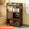 Badiqi side cabinet sofa side table corner table small tea cabinet solid wood tea set tea storage cabinet tea cabinet storage rack tea table coffee table low price promotion three-layer 50 classic model hot sale