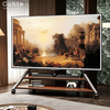 CABTE movable TV stand floor-standing wheeled cart conference all-in-one stand 75/85/90/100/120 inches Tower Yaoye Black Second Generation Mobile - Suitable for 75-120 inches