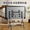 TAZD TV stand mobile TV art stand floor stand with wheels movable TV stand suitable for Xiaomi Hisense TV rack cart with socket TV cabinet type
