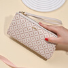 Goldlion Wallet Women's New Print Women's Fashion Long Wallet Large Capacity Card Holder Zipper Multifunctional Clutch Large - Off-White