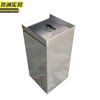 Jingzhou Shibang shopping mall elevator entrance cleaning peel box swing lid stainless steel hotel commercial trash can JZSB-1121 enlarged square 33*33*73