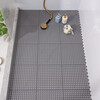 Bingyu BYyc-223 Bathroom non-slip mat with foot mat, shower room and bathroom waterproof mat, gray 10 pieces