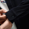 FILA official men's knitted long-sleeved jacket 2025 winter new fashion casual and comfortable lapel top Legend Blue-NV M 170/92A/M