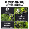 Shibaura rechargeable electric lawn mower high-power household lawn trimmer handheld lawn mower 21v lithium battery enhanced flagship model 10 cells 4.0AH two batteries