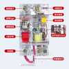Chint Delixi 15mA leakage protector transparent DZ47LE-2P3P4P32A 63A leakage switch circuit breaker 3P+N 15MA transparent leakage 60A