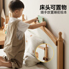 Genji Wood Language children's furniture children's bed all solid wood Montessori floor simple beech bedroom princess boy young girl single bed 1.5*2