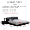 YHGFEE cat leather bed Zhen leather bed master bedroom king bed double 1.8x2m wedding bed tatami 1.5m home internet celebrity custom color 1500mm*1900mm