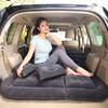 Car inflatable mattress trunk air bed tent camping outdoor inflatable mattress flooring dual-purpose honeycomb SUV flocking gray