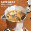 RICH YOUR HOME German quality coffee pot Moka pot household small espresso brewing pot Italian coffee machine grinder extraction 3 cups Haoyue Silver Moka pot + small electric stove 150ml